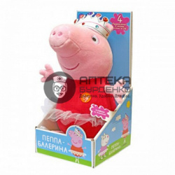 Фото товара Peppa Pig Мягкая игрушка Пеппа балерина 30118